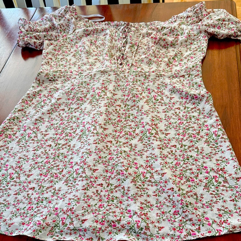 Women’s’ size 18 City Chic Pretty Vine Dress with Pink and Green Accents